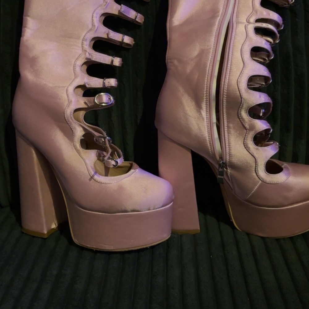 Doll baby stack heels